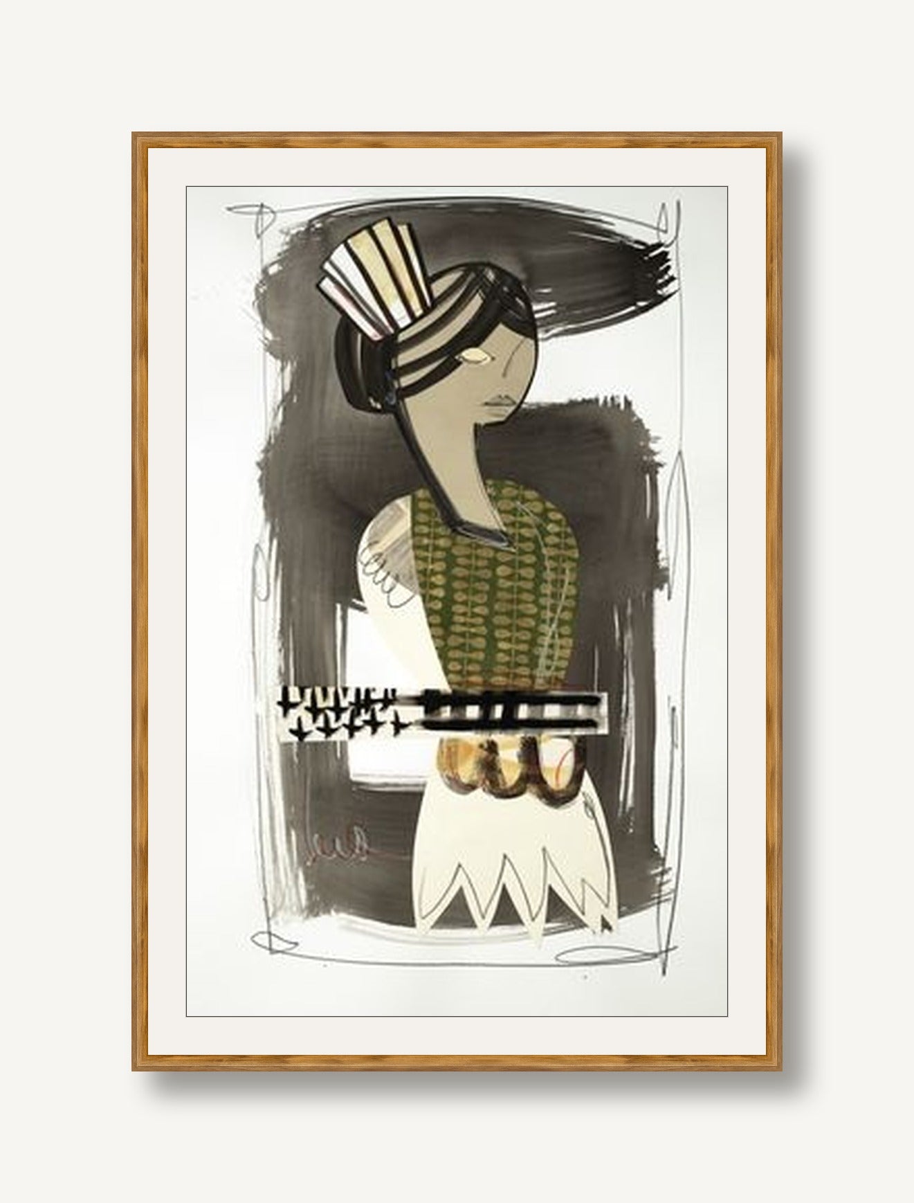 Romantic Figures 2 framed