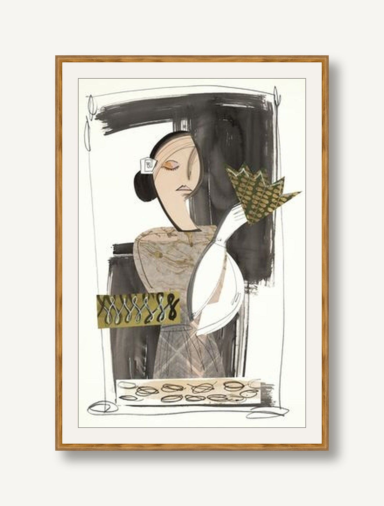 Romantic Figures 5 framed