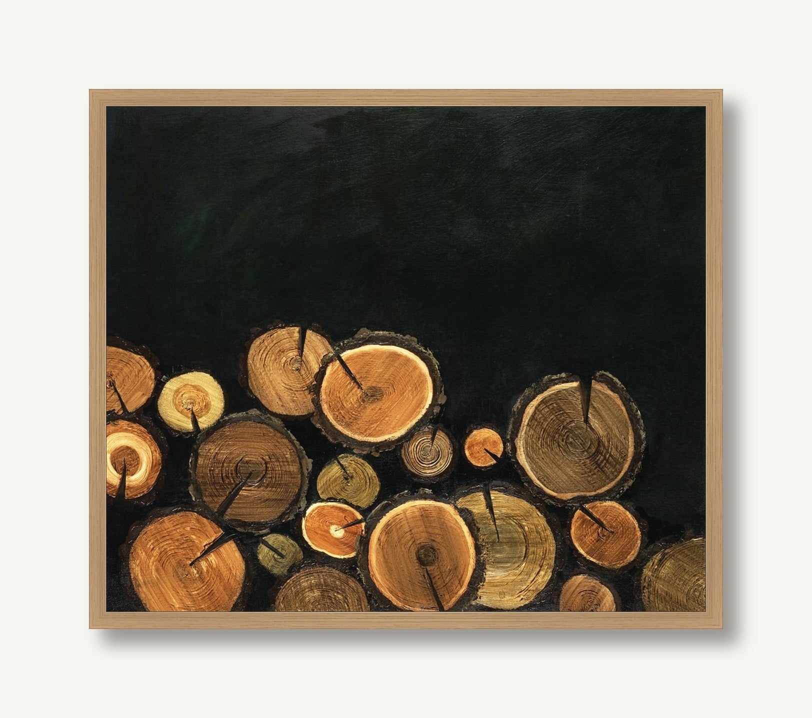 Splitting wood 1 framed
