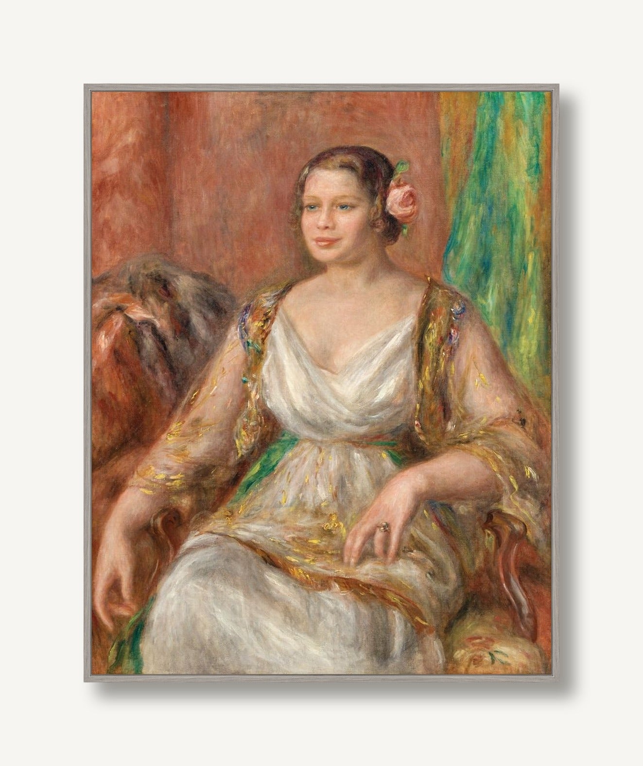 Draped in Chiffon 1 framed