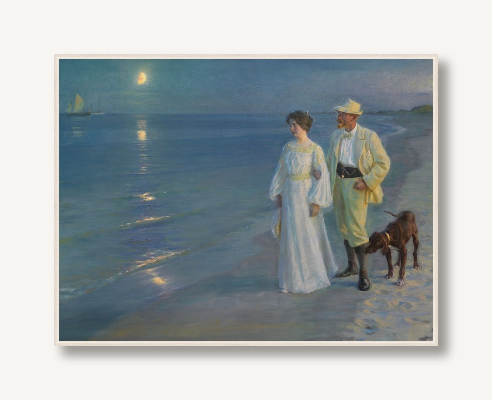 Moonlight Stroll 1 framed