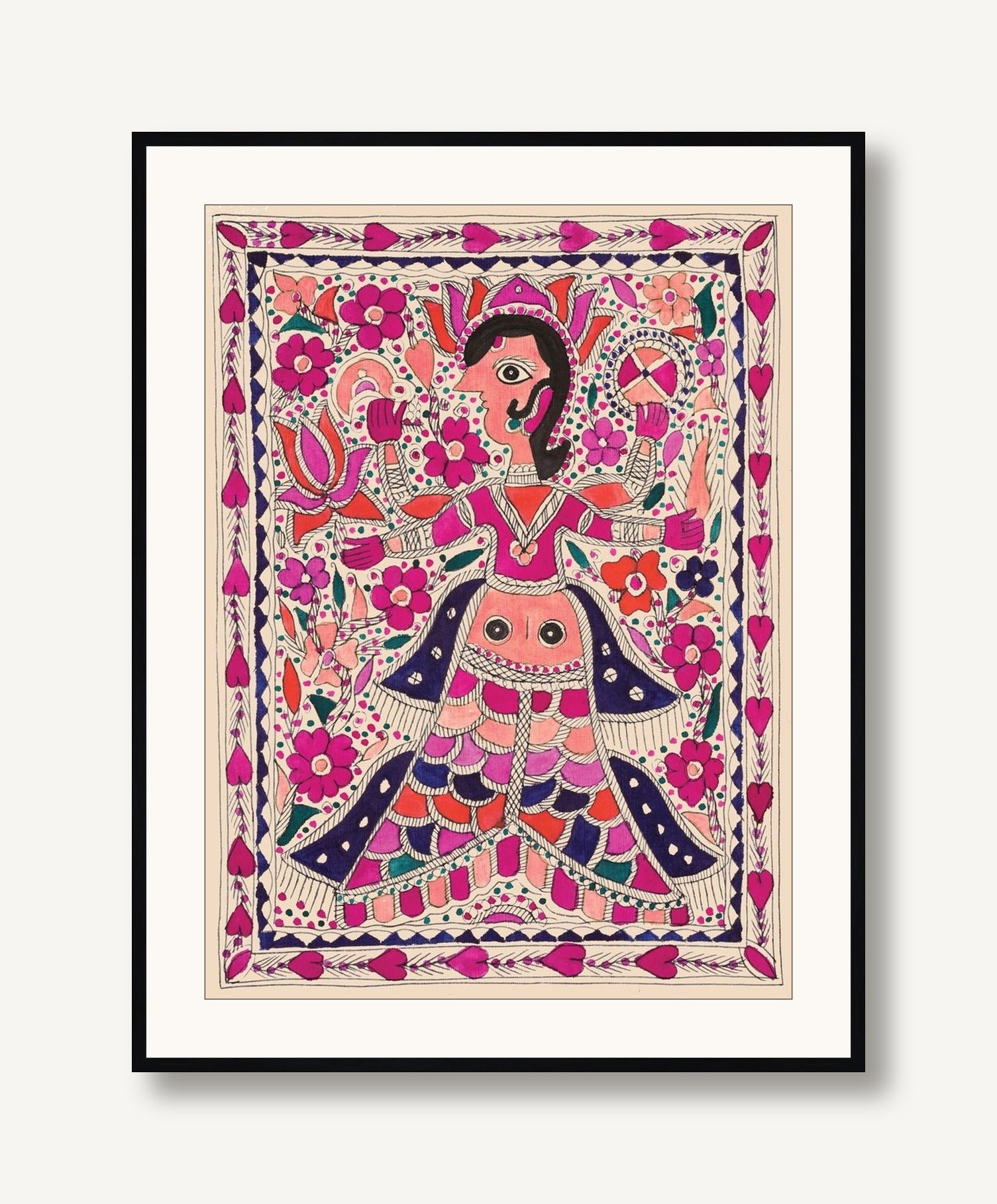 Peaceful Lotus Flower 1 framed