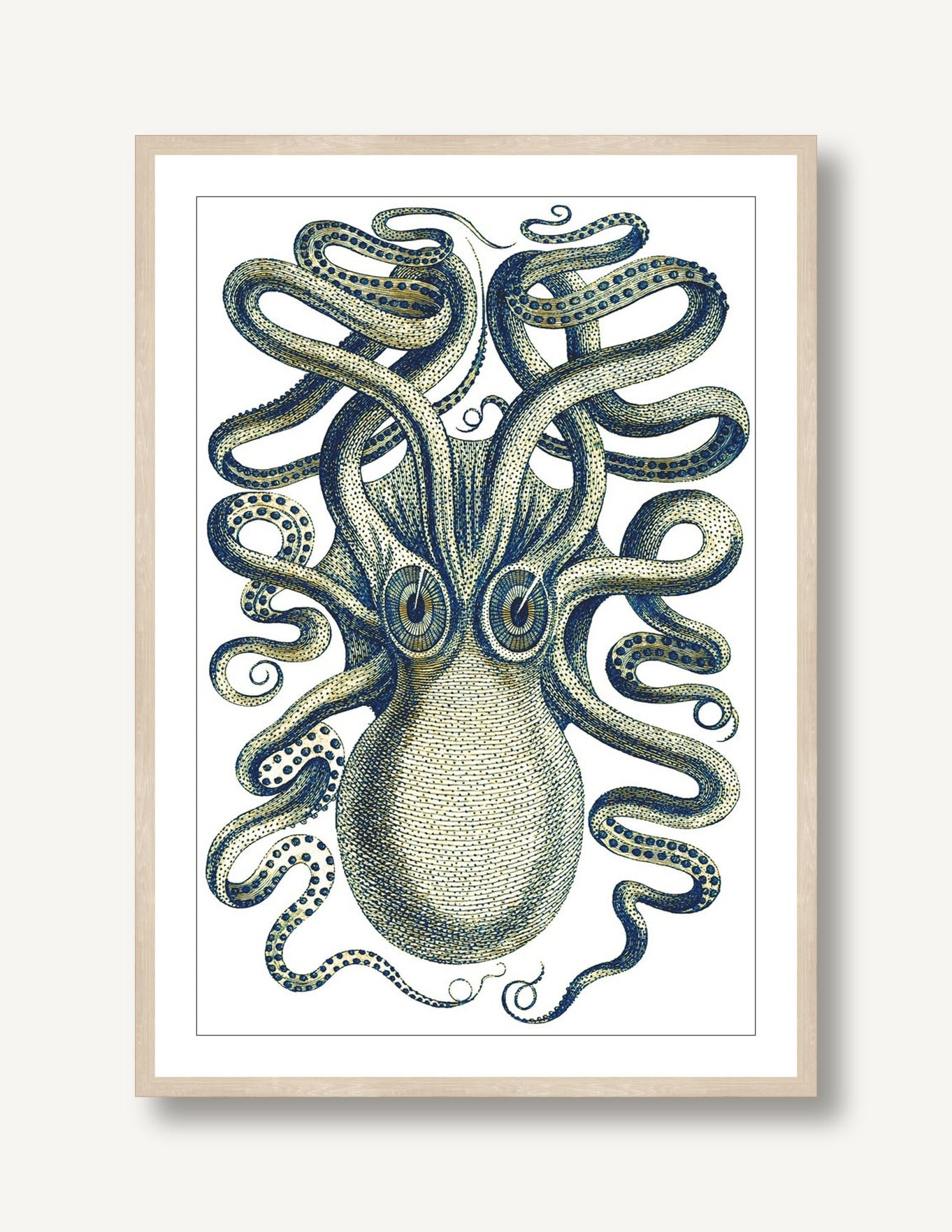 Quiet Kraken 1 framed