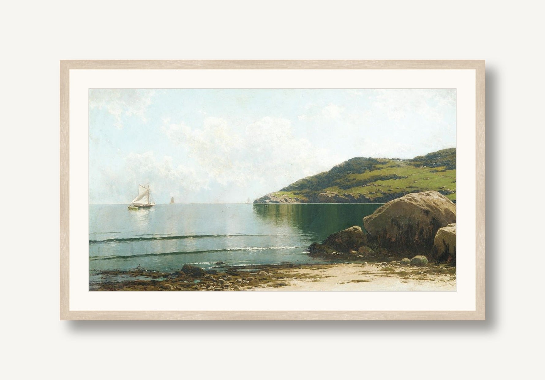 Sailing the Summer Waters 1 framed