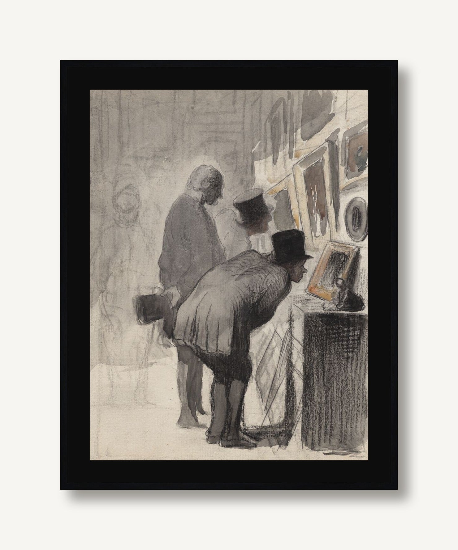 The Exhibit 1 framed