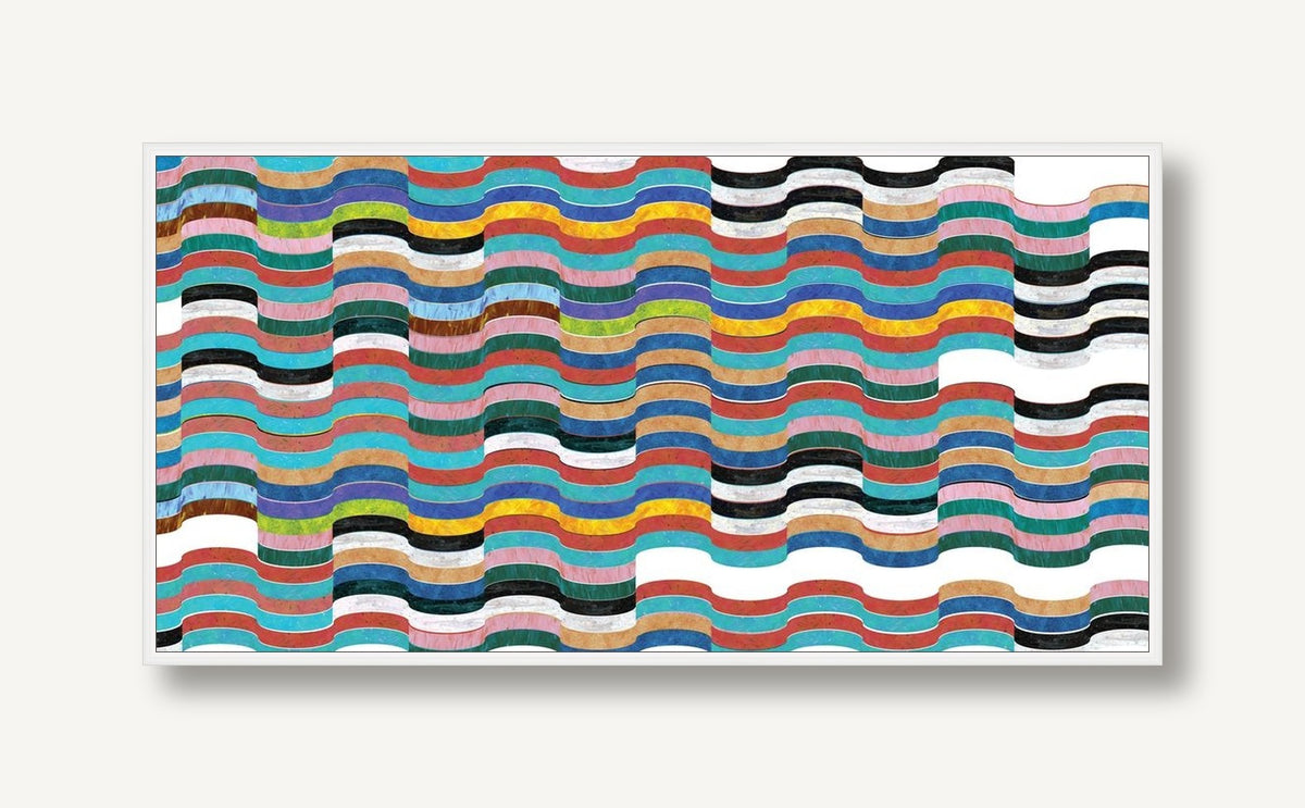 Chromatic Undulation 1 framed