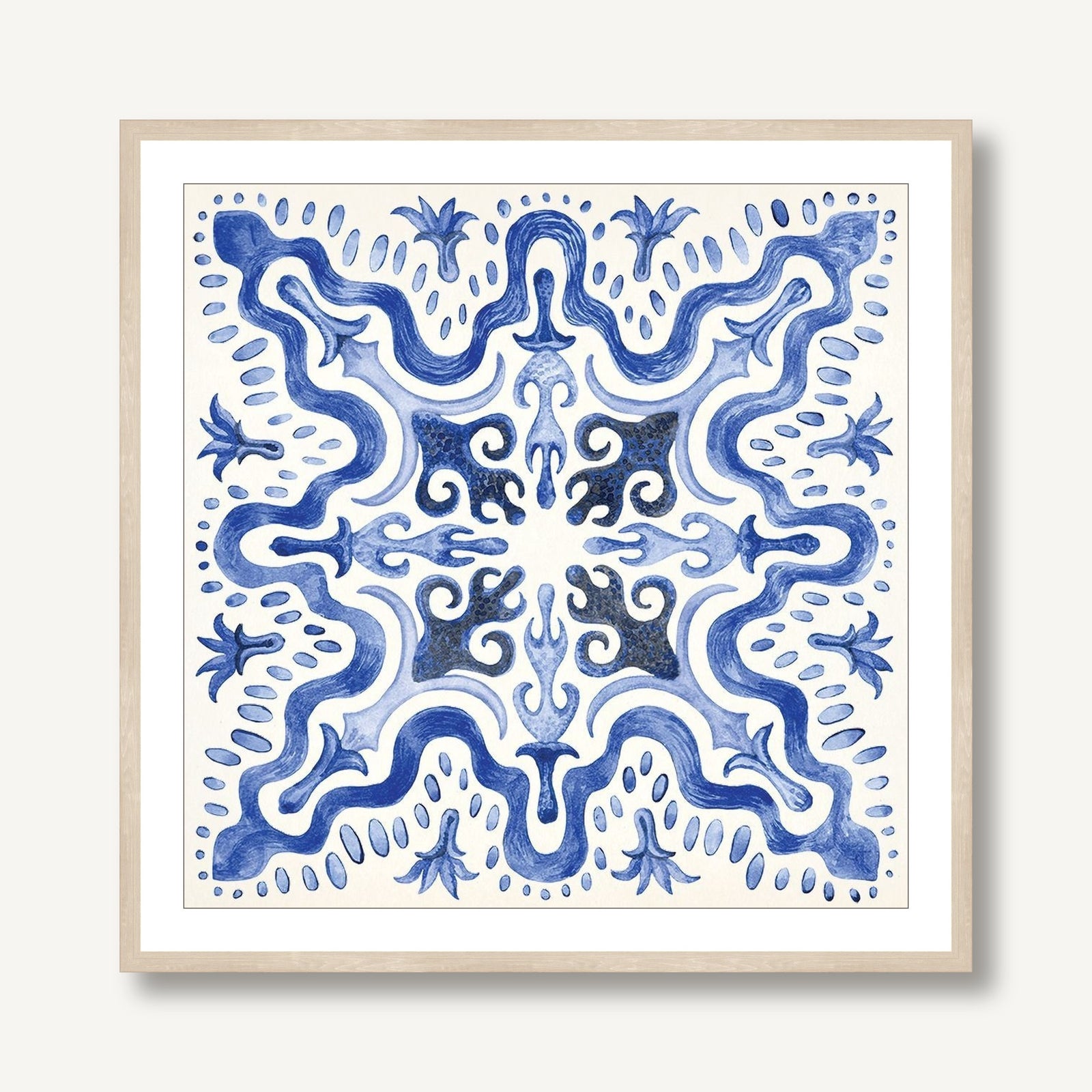 Ornate Tiles 2 framed