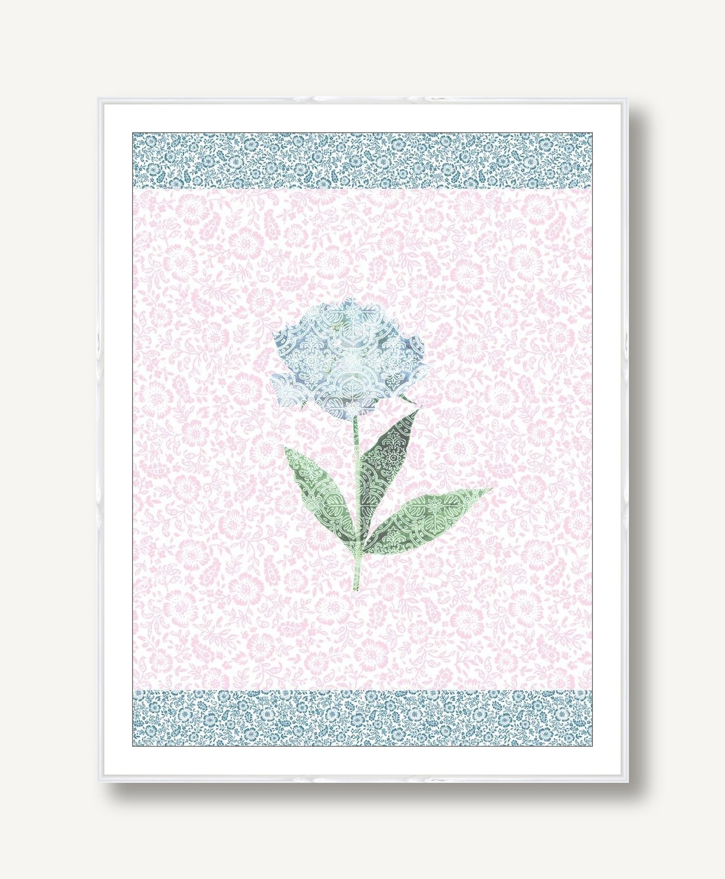 Paper Peony 2 framed