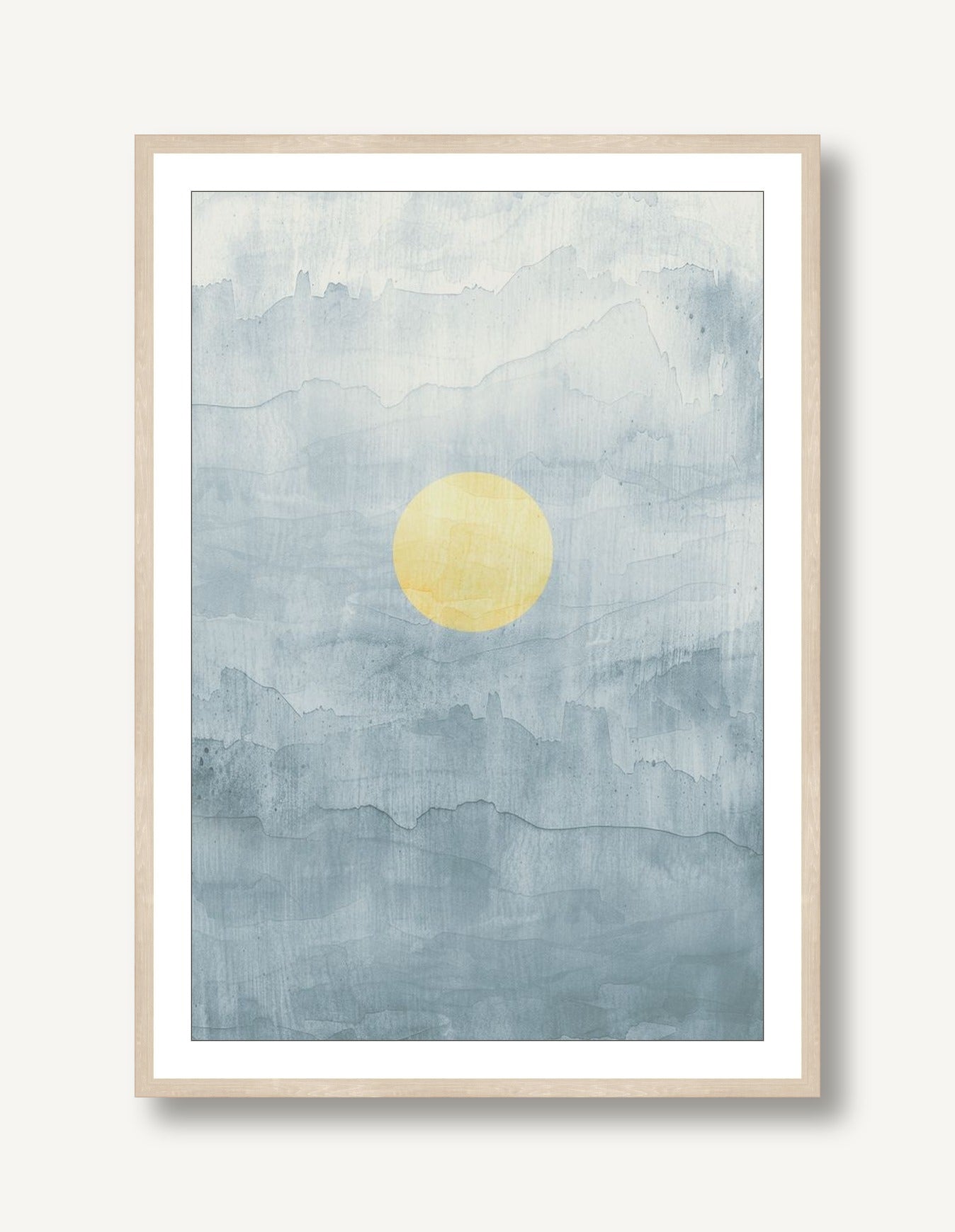 Sunset Vector 2 framed