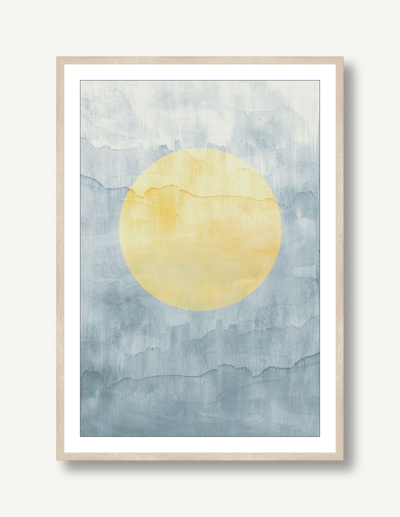 Sunset Vector 3 framed
