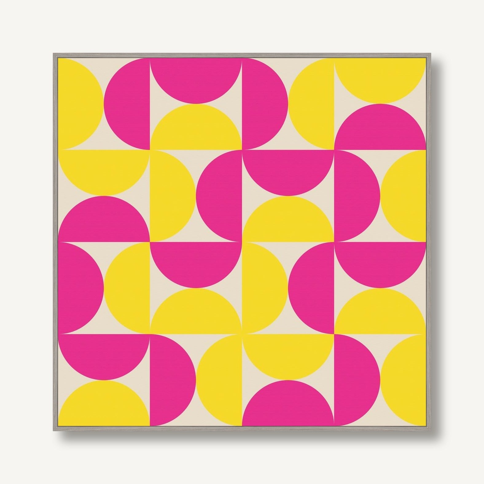 Vibrant Semicircle 1 framed