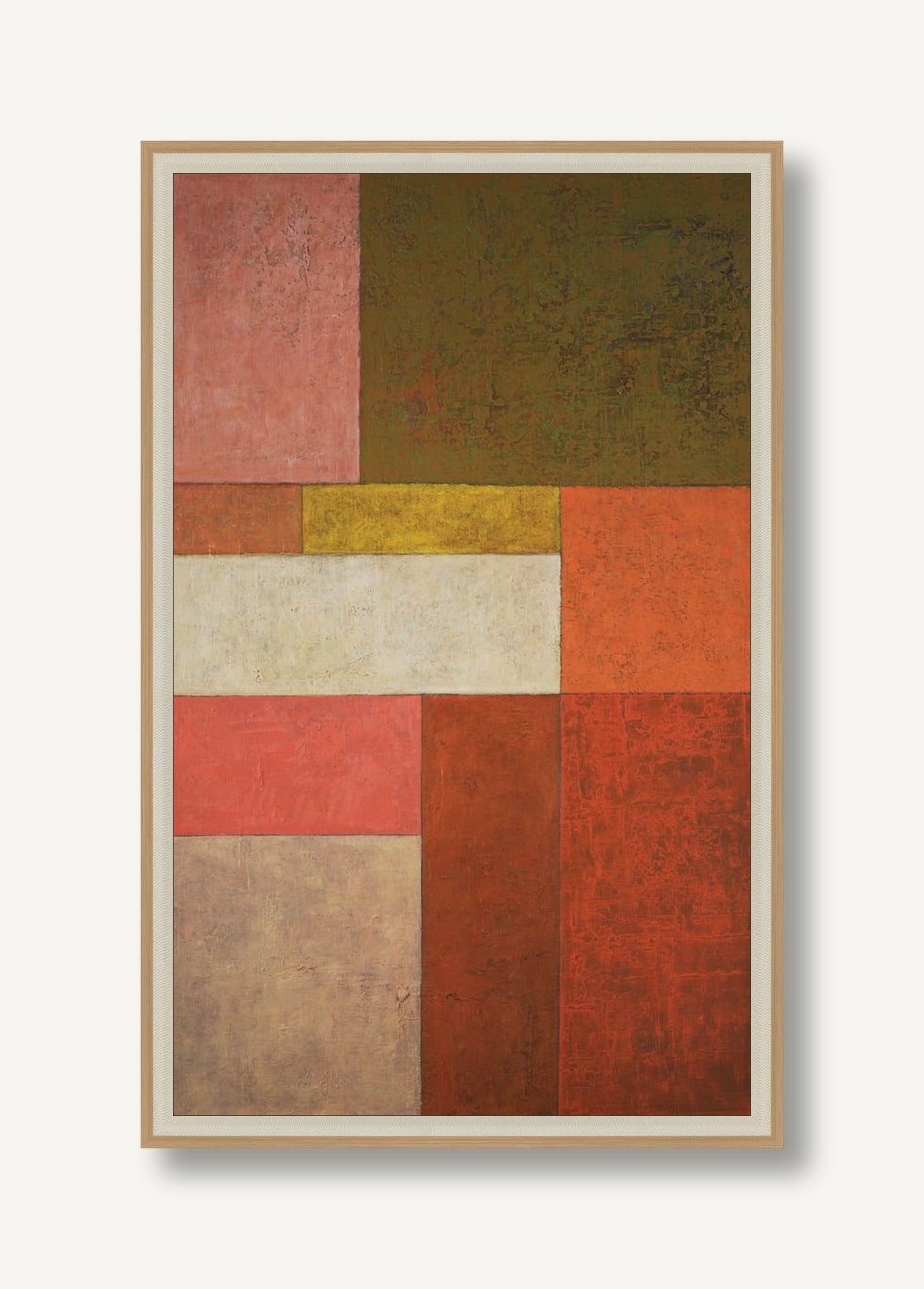 Receding Rectangles 1 framed