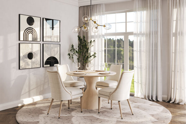 Shoal Linen & Grasscloth Side Chair