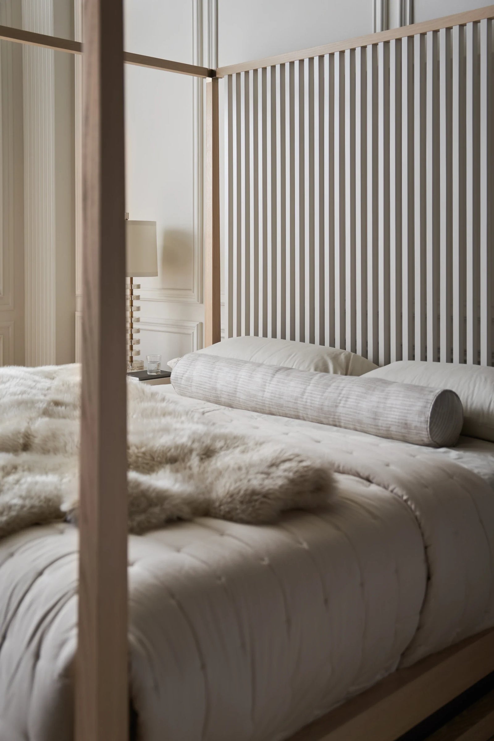 Pinstripe Light Bed - Queen