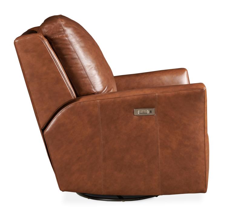 Aubry Swivel Glider Electric Recliner In