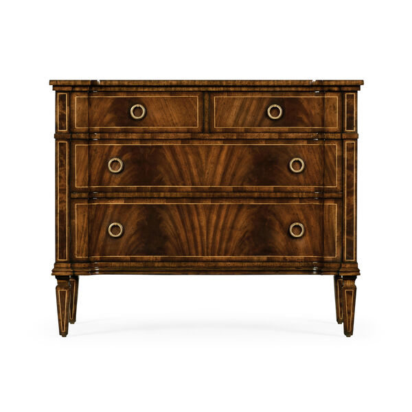 Regency Mahogany Reverse Breakfront Chest