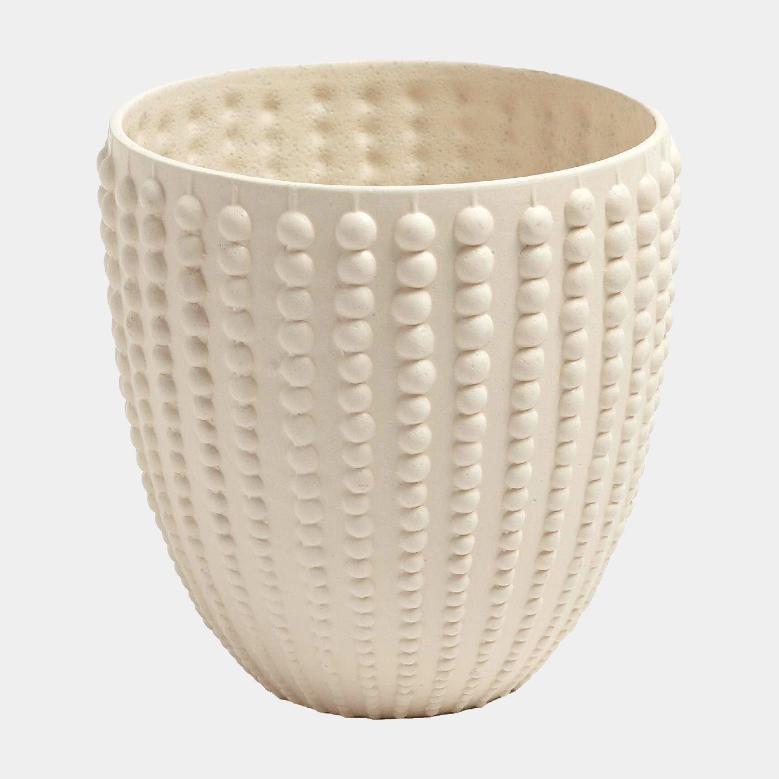 Nail Head Bowl-Rustic White