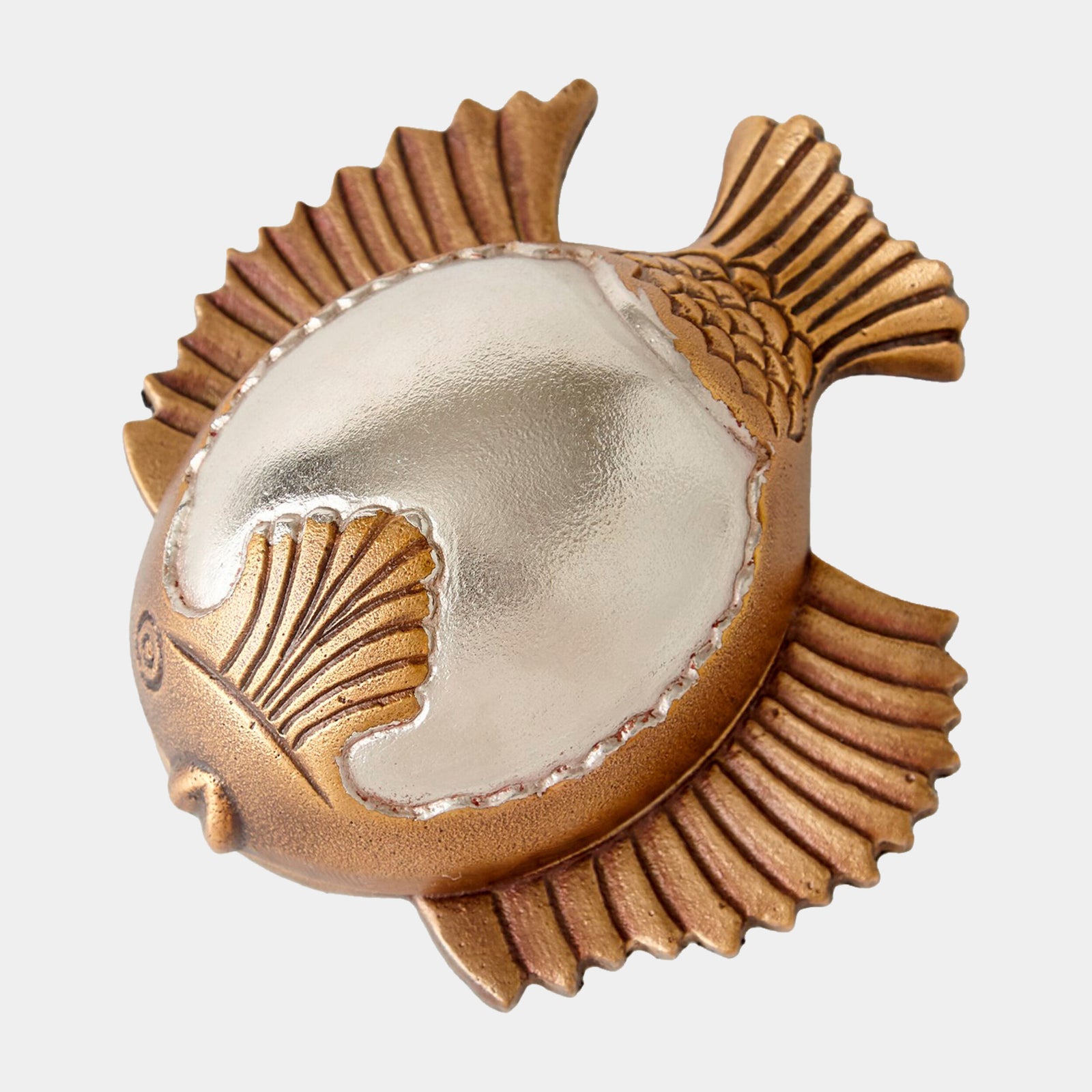 Talman Fish Box-Nickel/Antique Brass