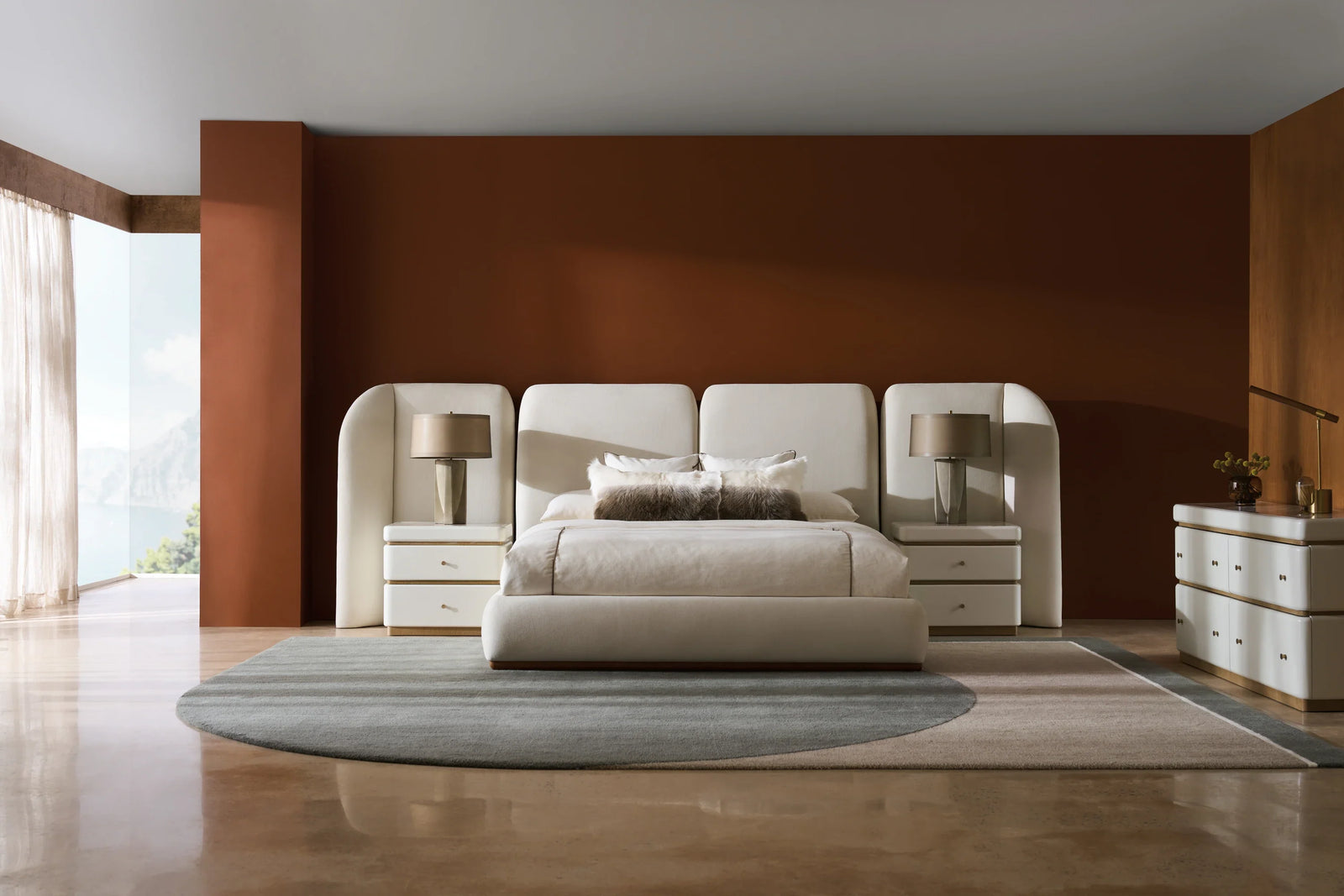 Malta Upholstered King Bed