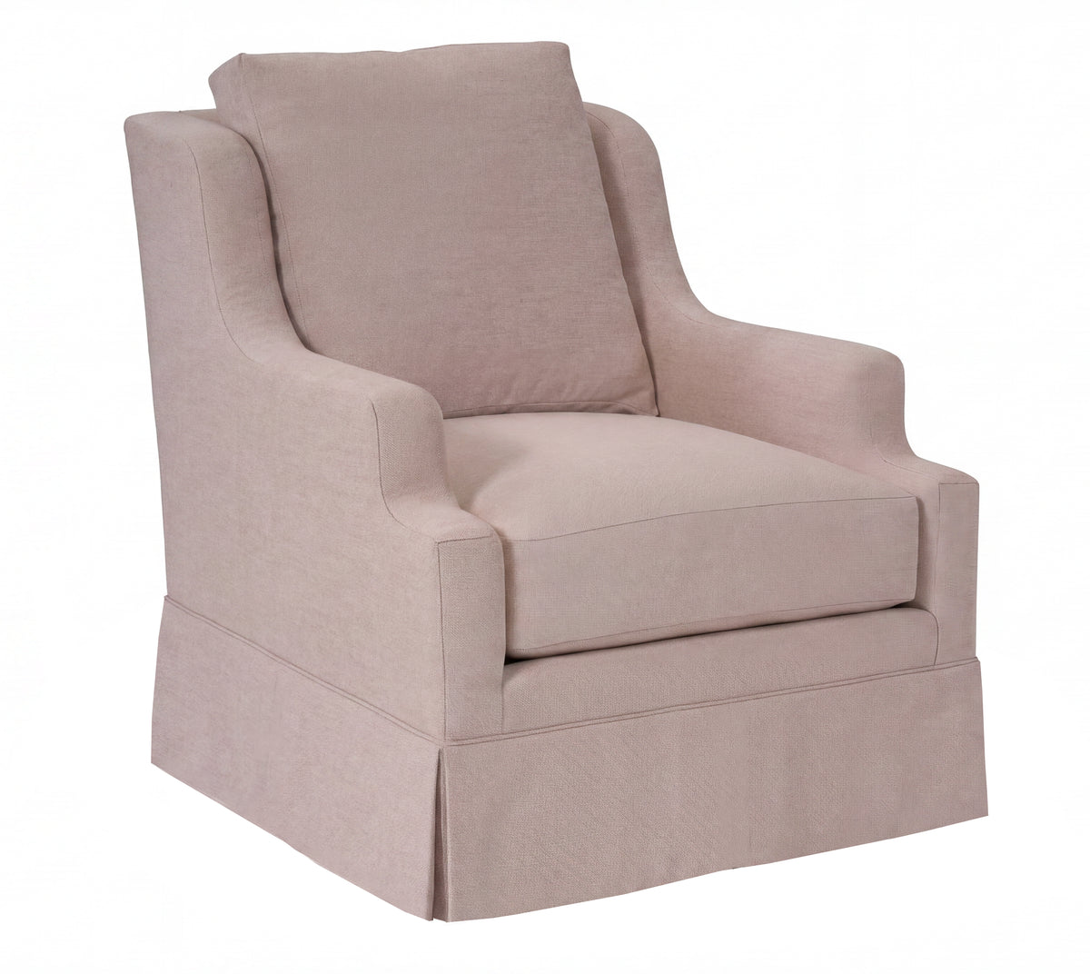Harrison Lounge Chair - Kickpleat Skirt