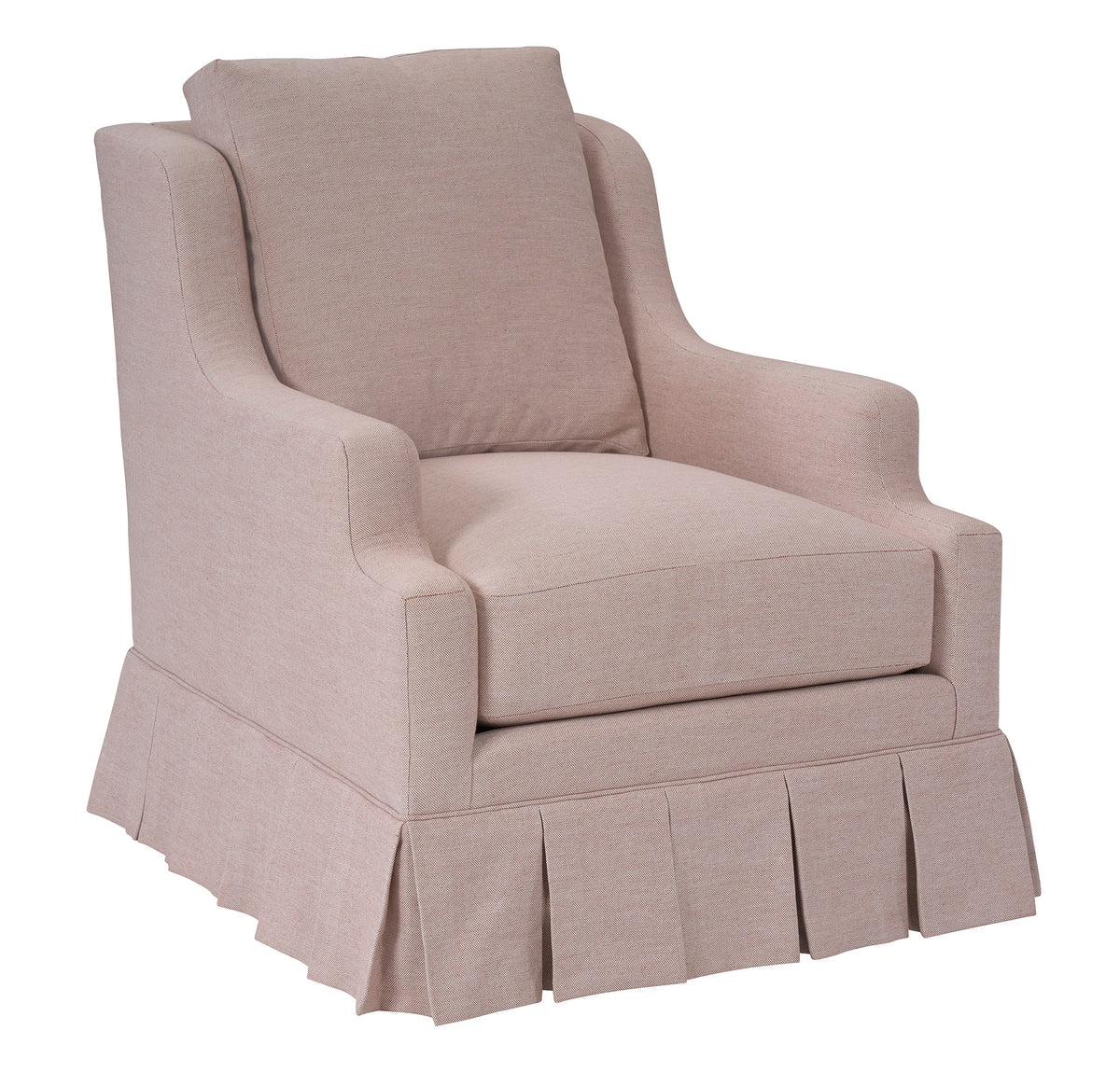 Harrison Swivel Chair - Kickpleat Skirt