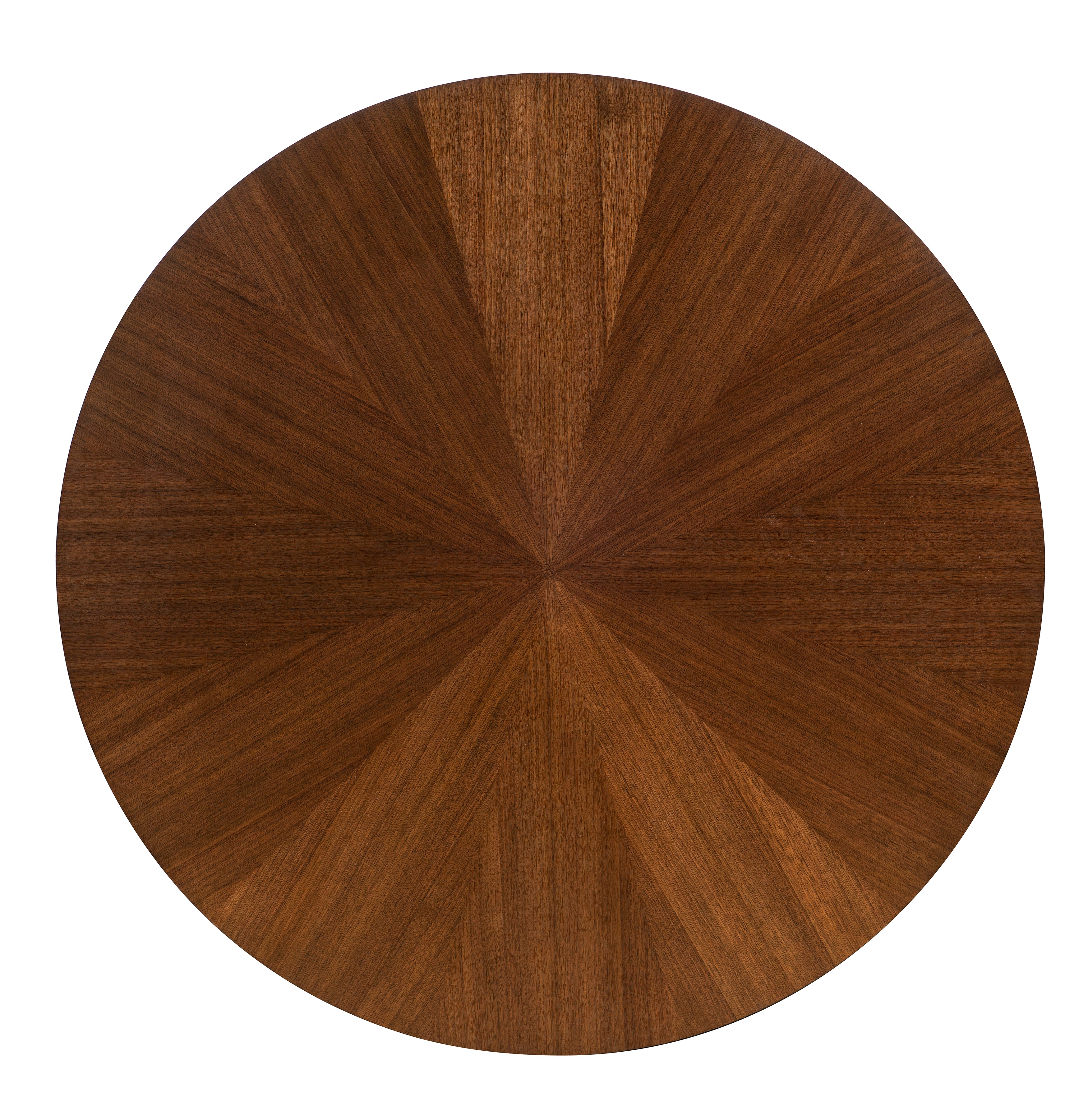 KIAM ROUND COCKTAIL TABLE in Walnut Veneers, Walnut Solids - Hickory Chair