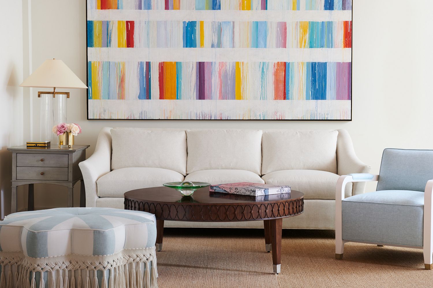 SAUTER SIDE TABLE STOCKED IN WEATHERED MINERAL in Cherry Veneers, Cherry Solids - Hickory Chair