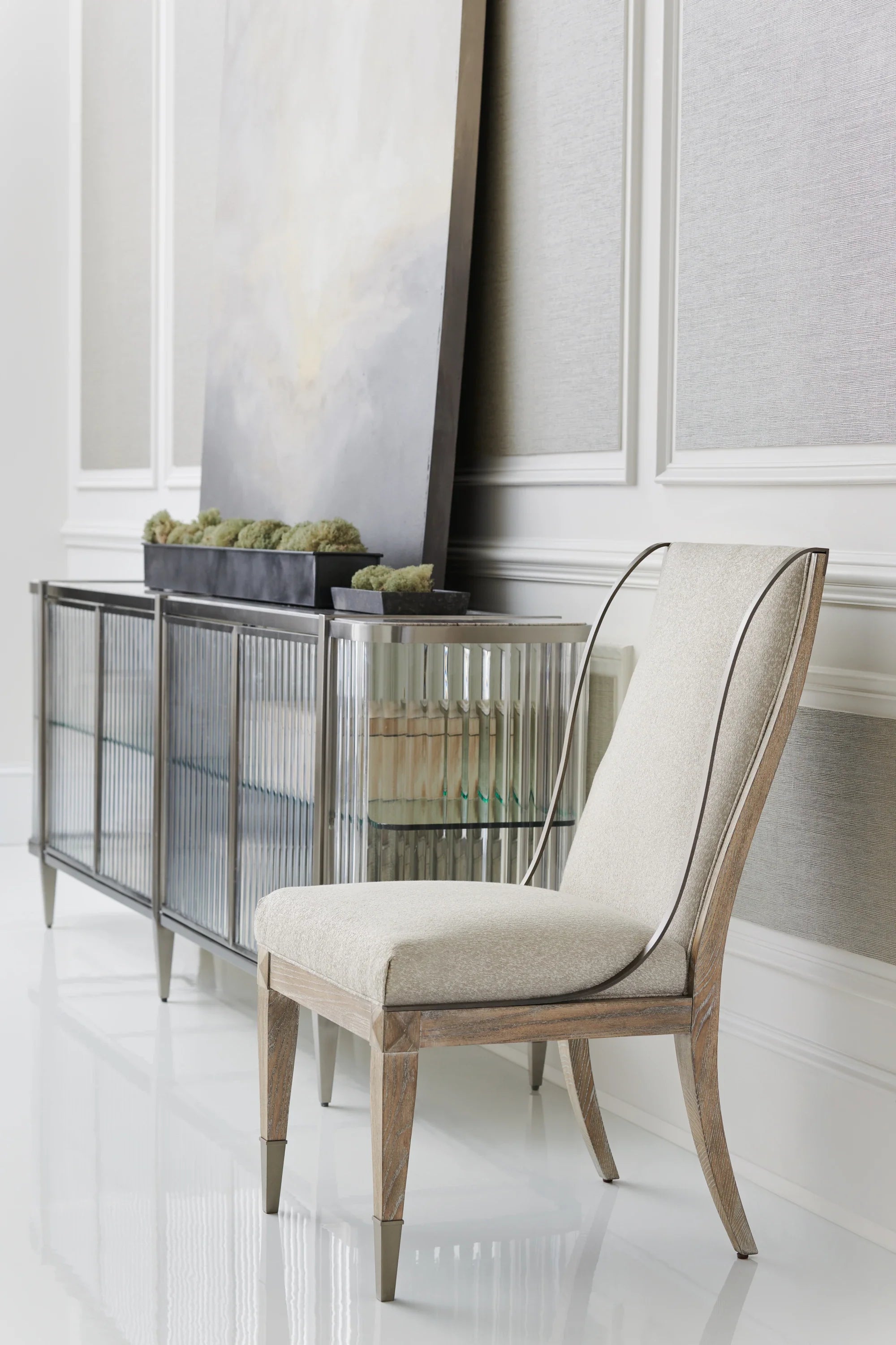 Open Arms Side Chair - Dining Chairs by Caracole