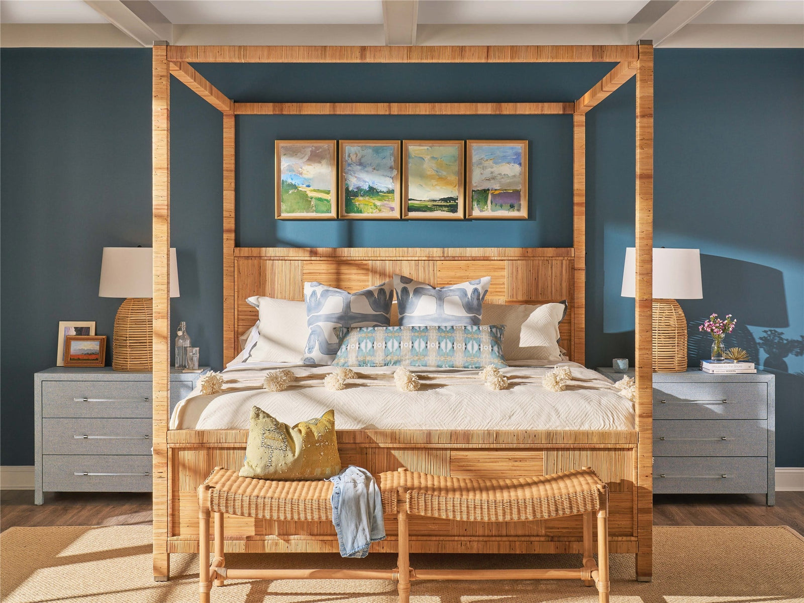 Weekender Coastal Living Home Collection Chatham Poster Bed King