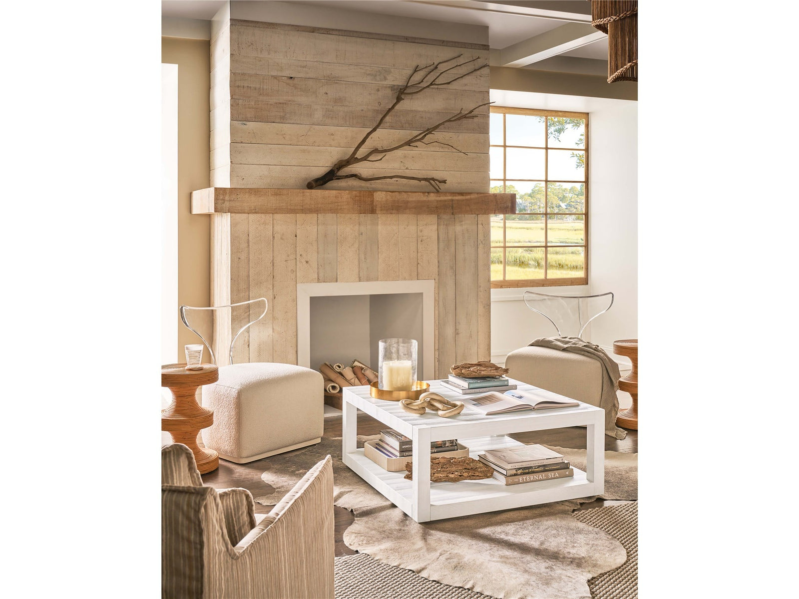 Weekender Coastal Living Home Collection Hermosa Square Cocktail Table