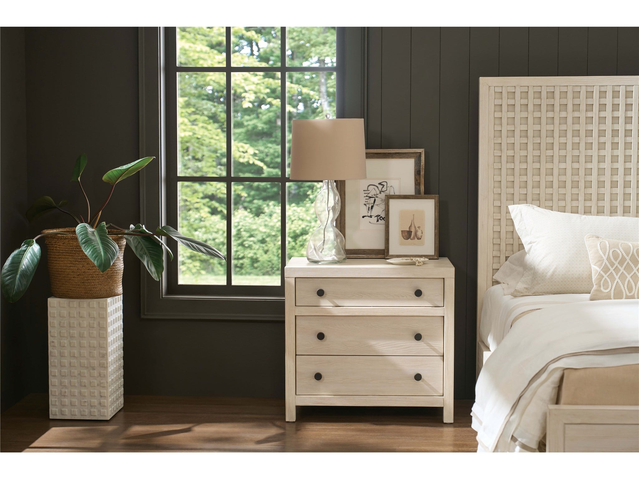 Dwell River Rock Three Drawer Nightstand