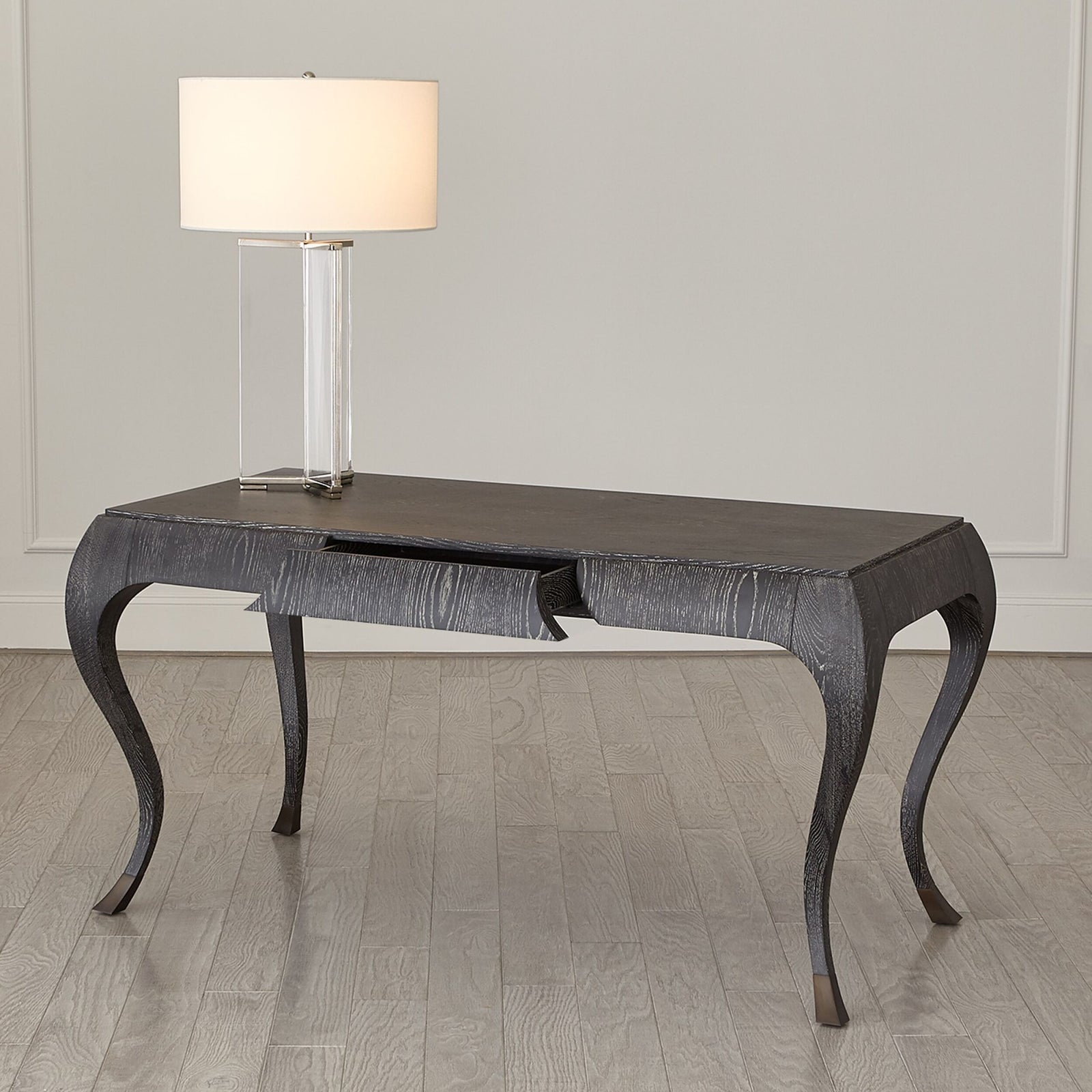 Paris Desk-Black Cerused Oak