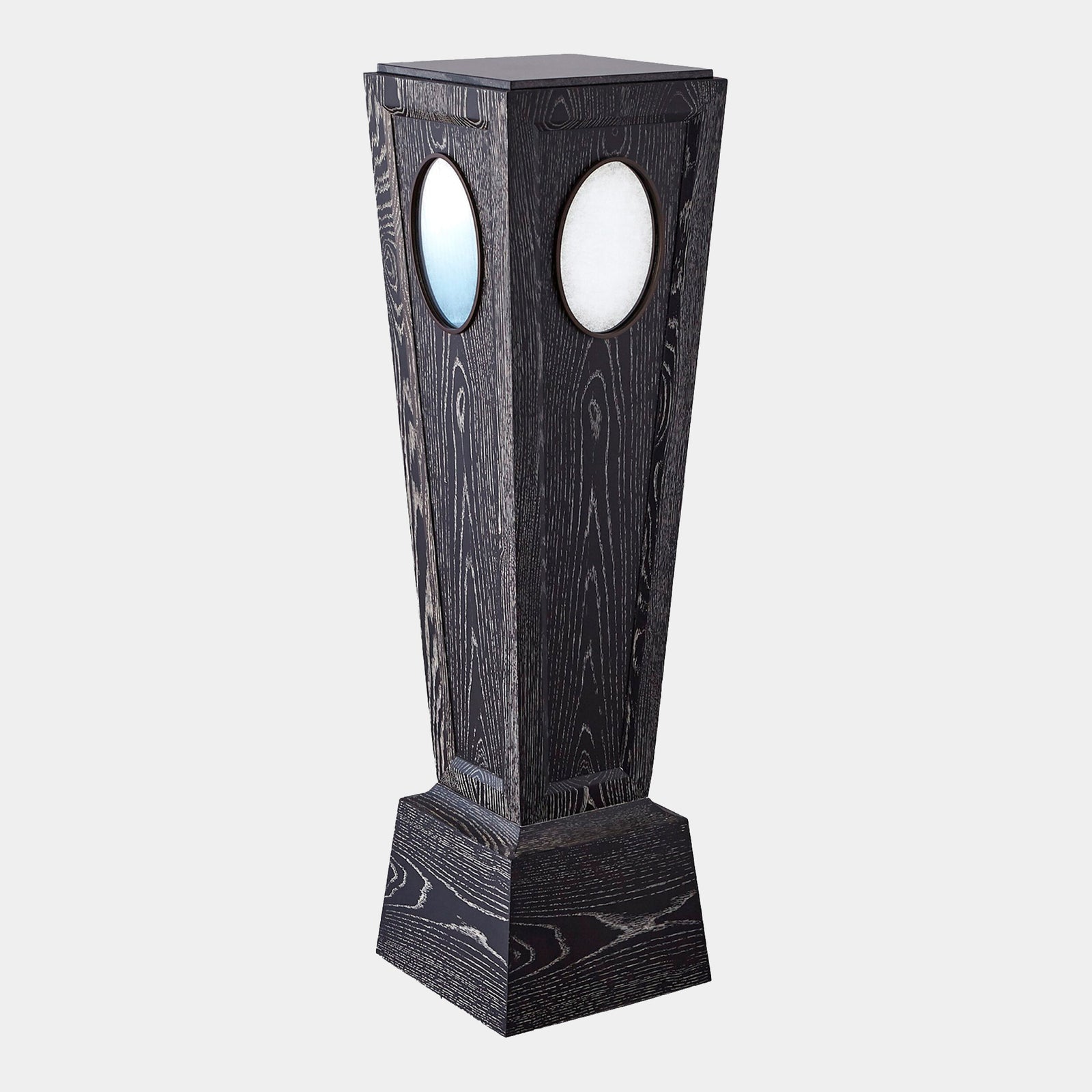Proust Pedestal-Black Cerused Oak