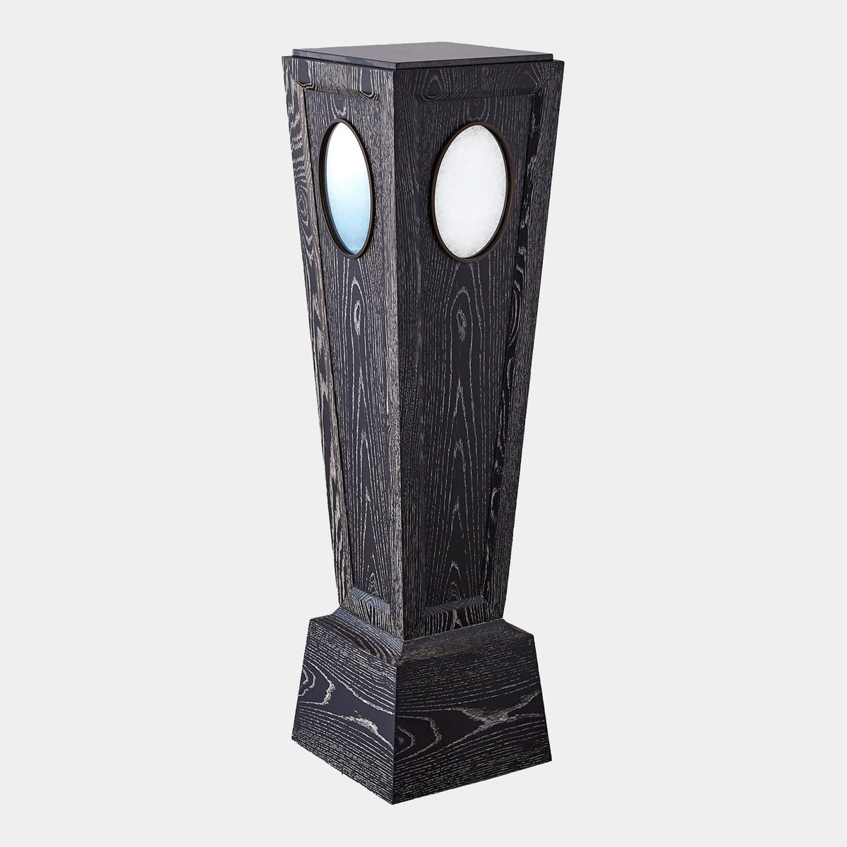 Proust Pedestal-Black Cerused Oak