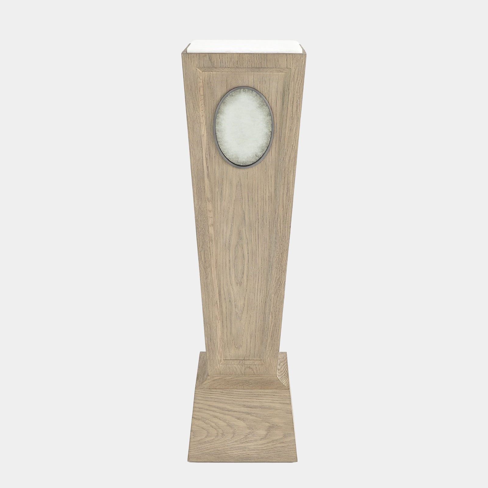 Proust Pedestal-Gray Sandblasted Oak