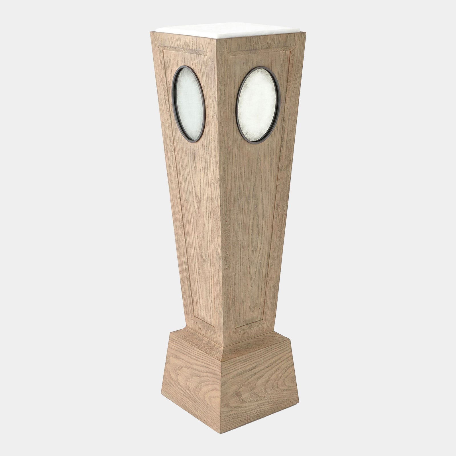 Proust Pedestal-Gray Sandblasted Oak