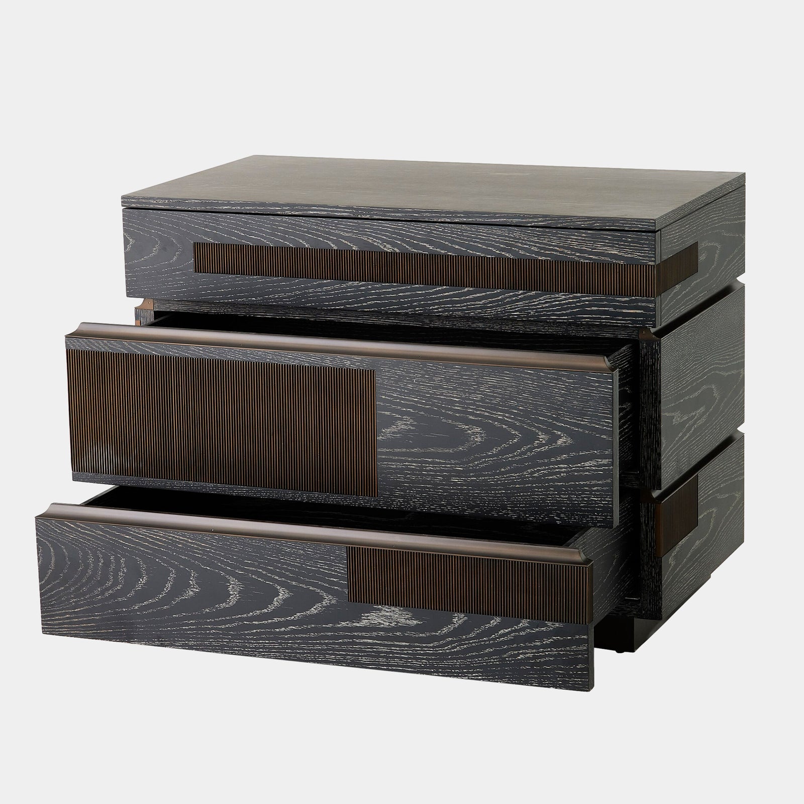 Brazil Chest-Black Cerused Oak