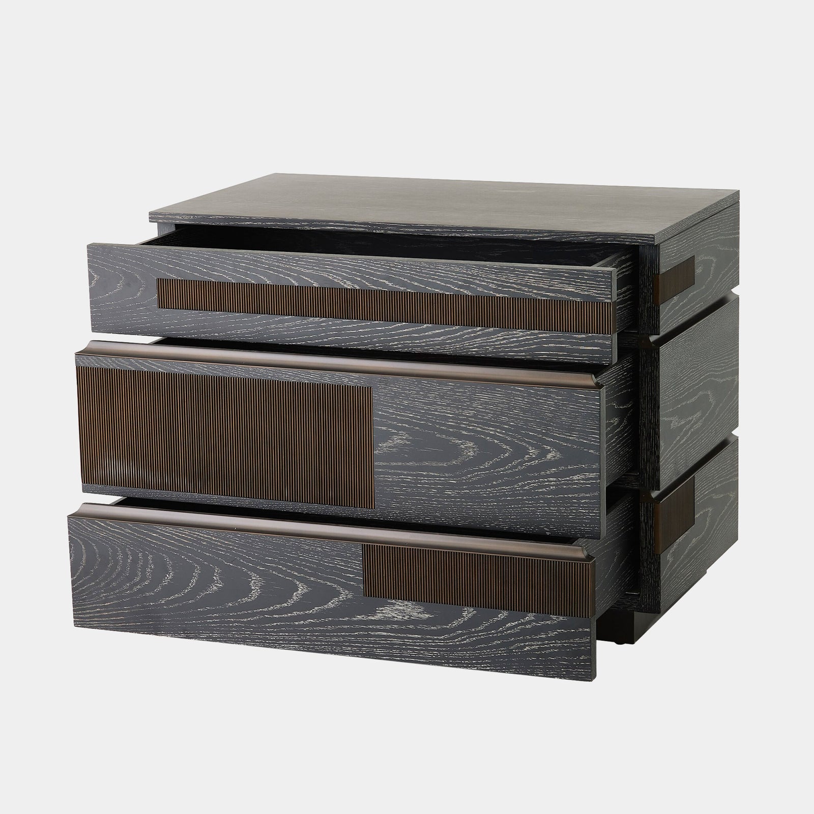 Brazil Chest-Black Cerused Oak