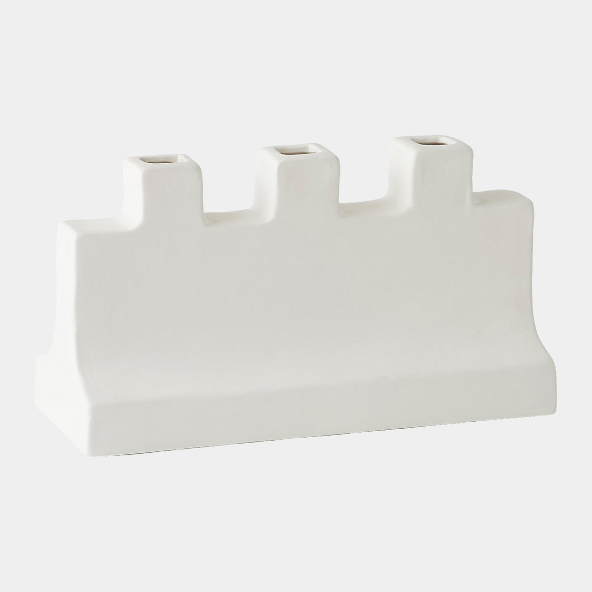 Icon Wide Vase-Matte White-Lg