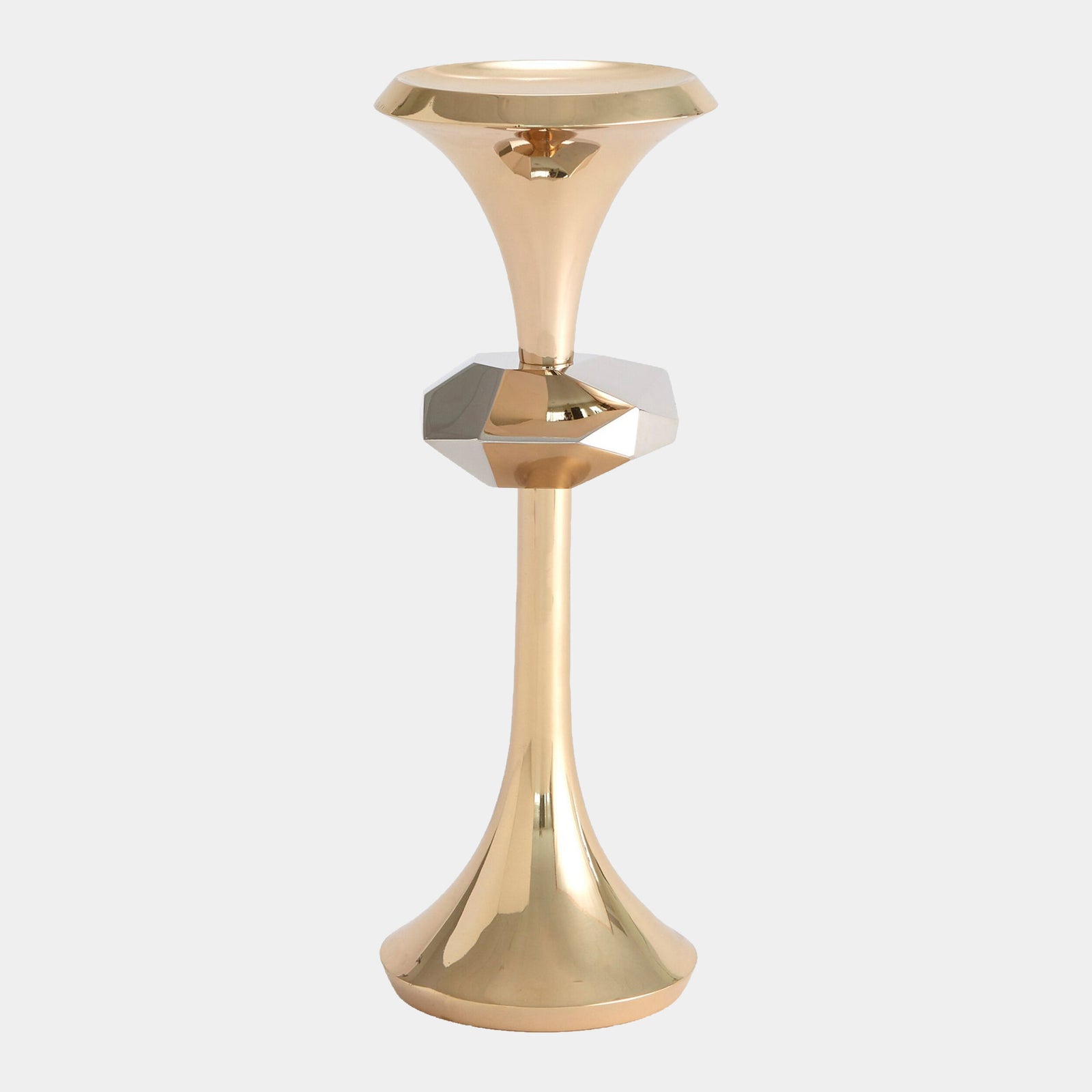 Gabriel Brass Candle Holder-Lg