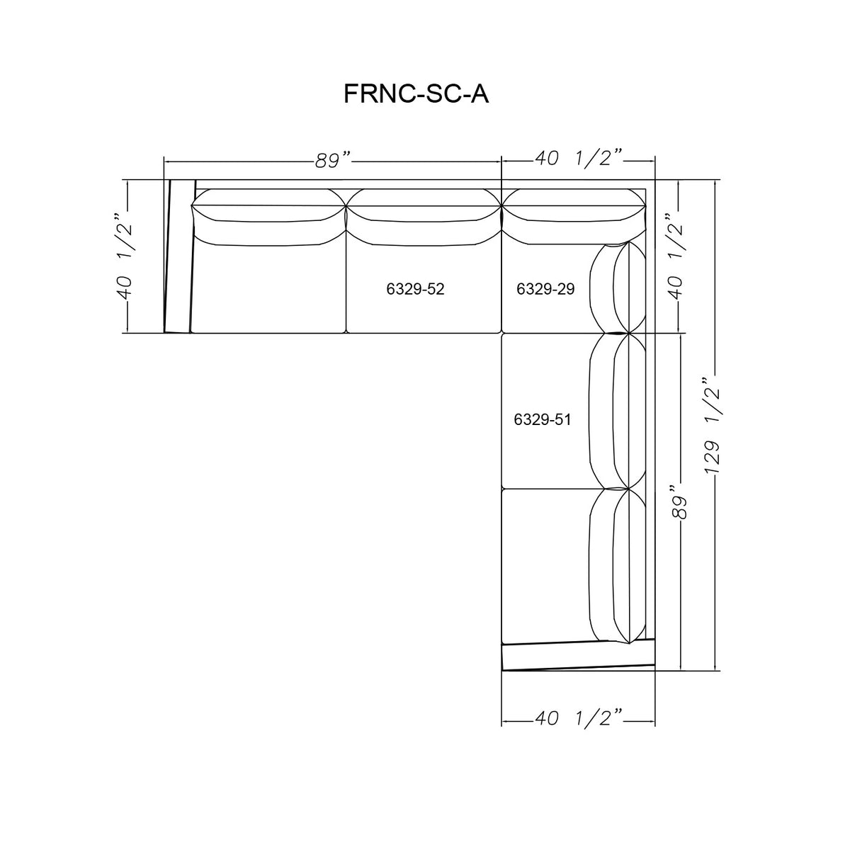 Francis Sectional Configuration (FRNC-SC-A) - Fairfield Chair