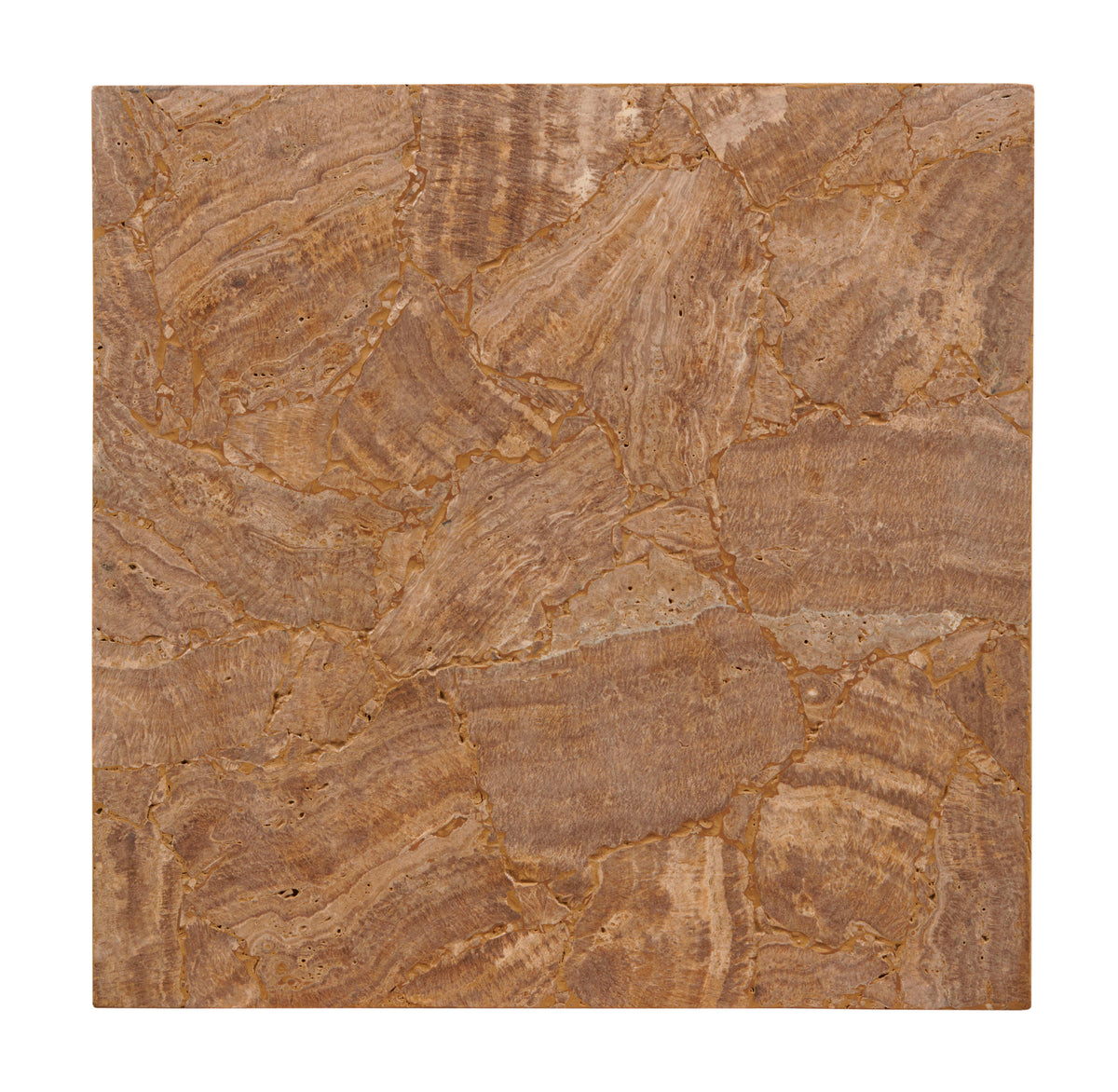 Aidan Square Travertine Accent Table