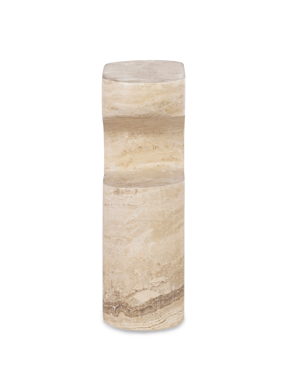 Bernini Accent Table - Travertine