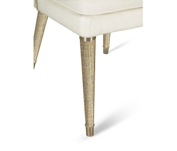 Shoal Linen & Grasscloth Host Chair
