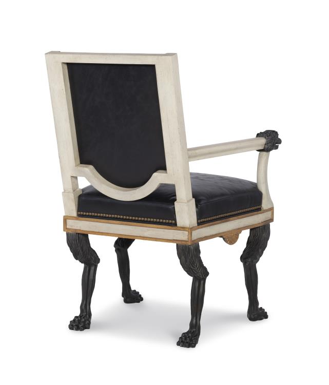 Robert Arm Chair - Black Leather