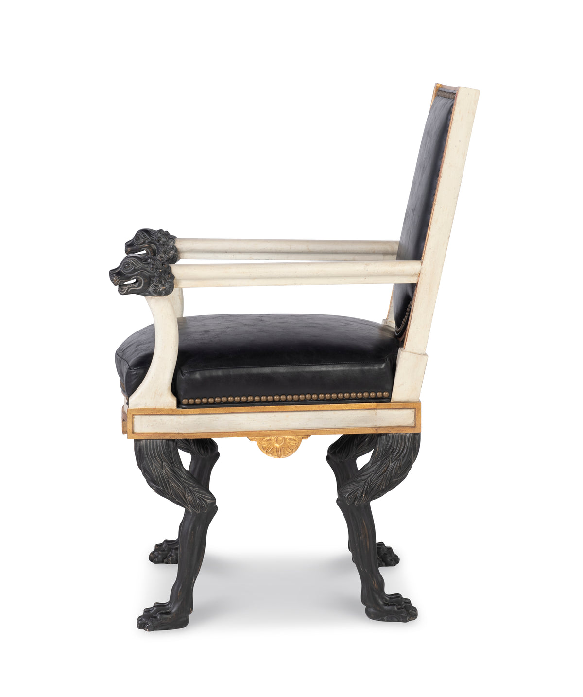 Robert Arm Chair - Black Leather