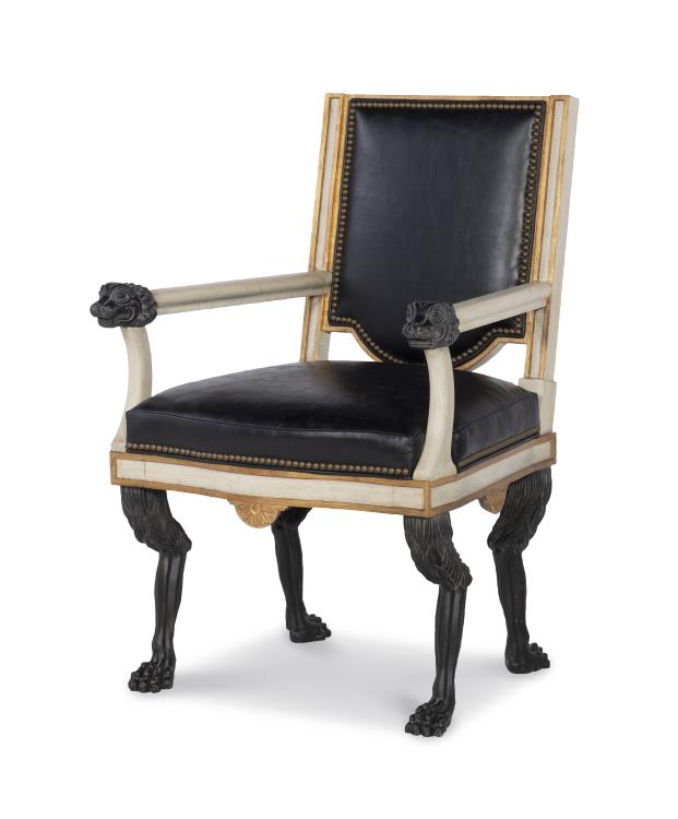 Robert Arm Chair - Black Leather