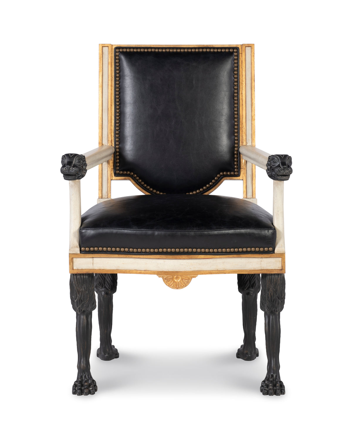 Robert Arm Chair - Black Leather