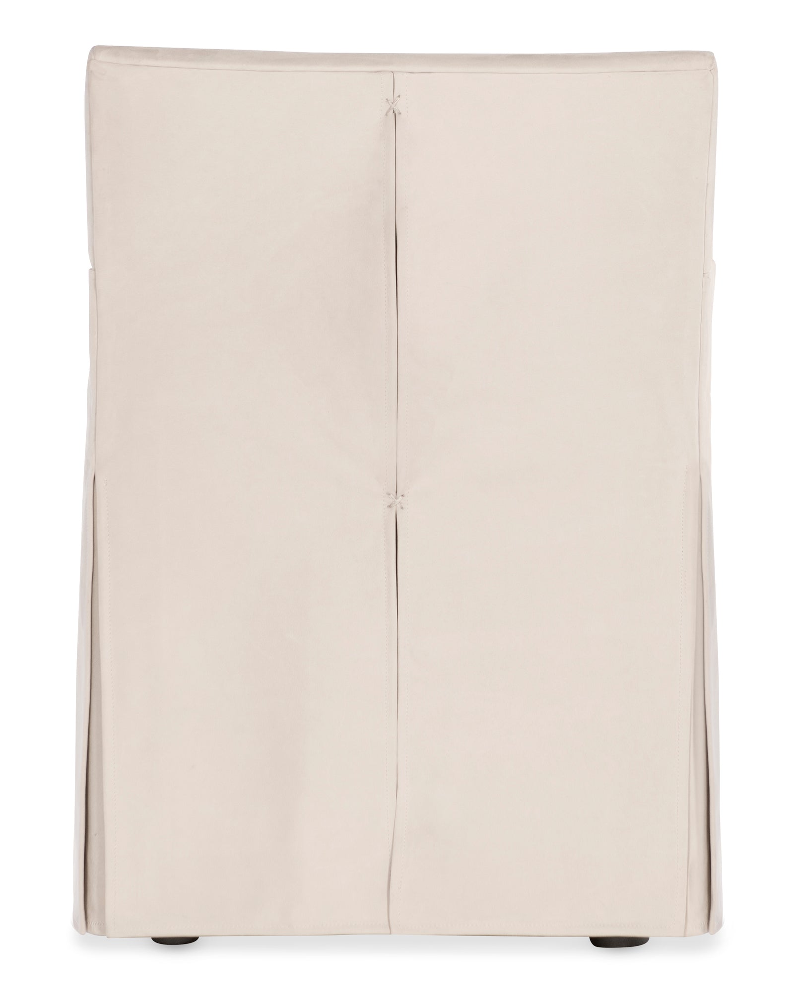 Stefano Skirted Chair - Taupe Suede
