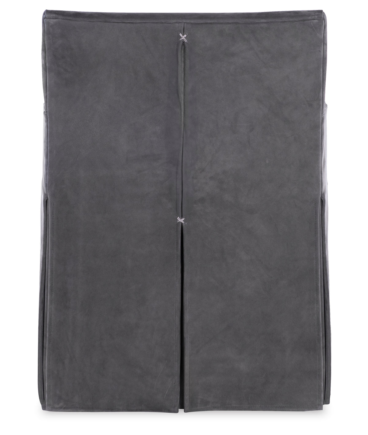 Stefano Skirted Chair - Charcoal Suede